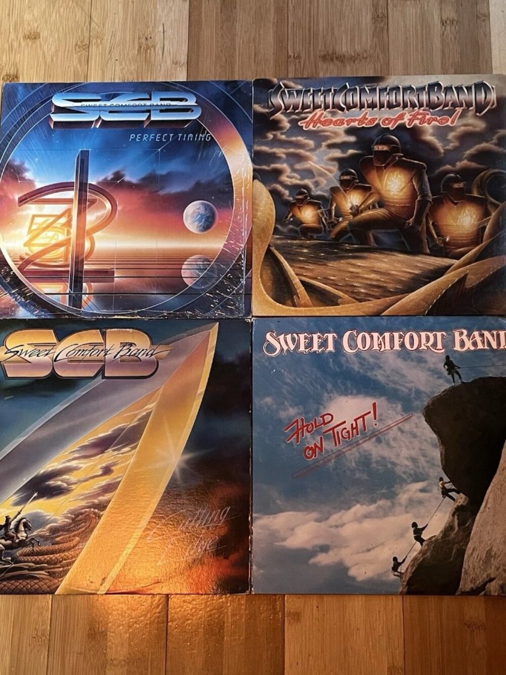 Sweet Comfort Band Vinyl Bundle Perfect Timing Cutting Edge Hold On Hearts Fire